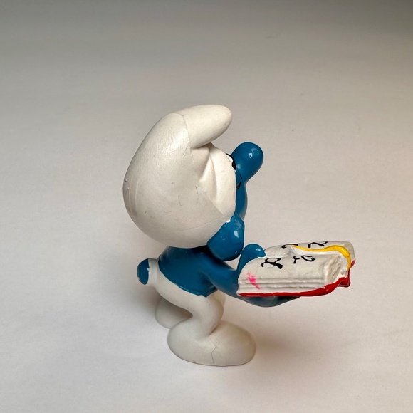 π Vintage Brainy Smurf Figurine β Schleich β Made in Germany (1980) - Picture 3 of 7